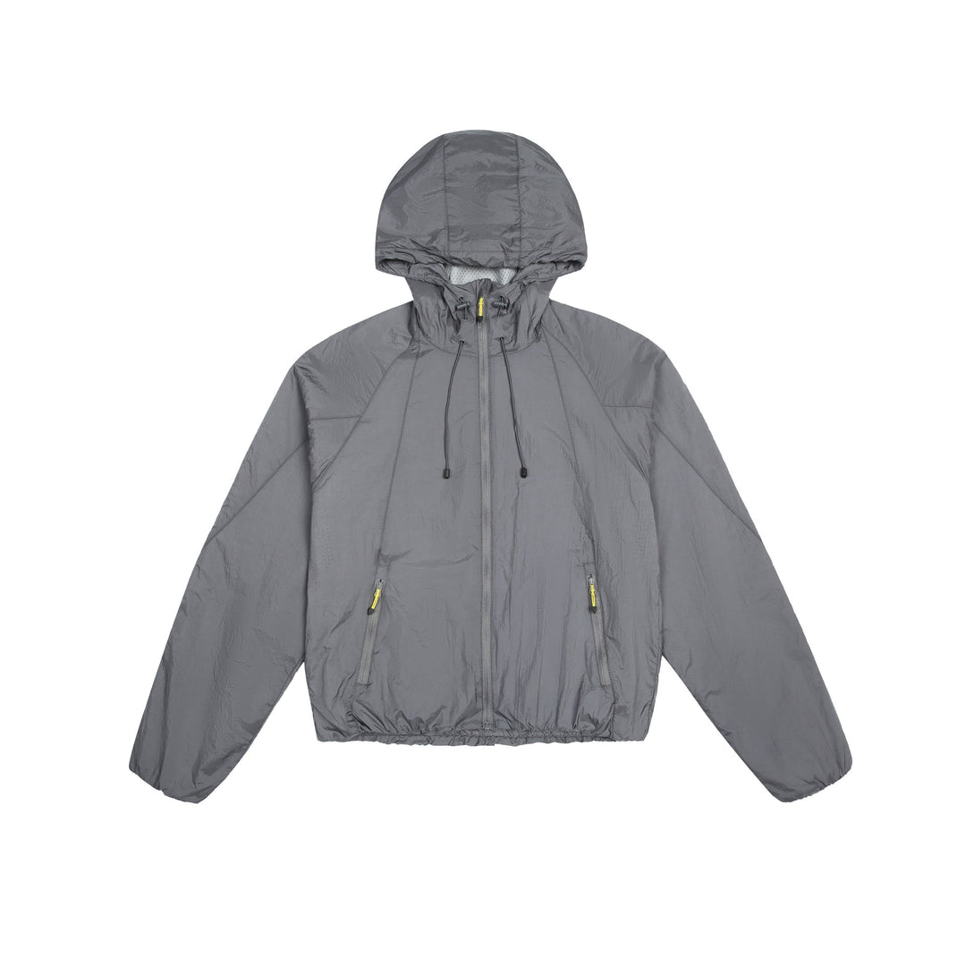 Unisex Leichter Windbreaker mit verstellbarer Kapuze, packbarer Nylonjacke Nord Taschen