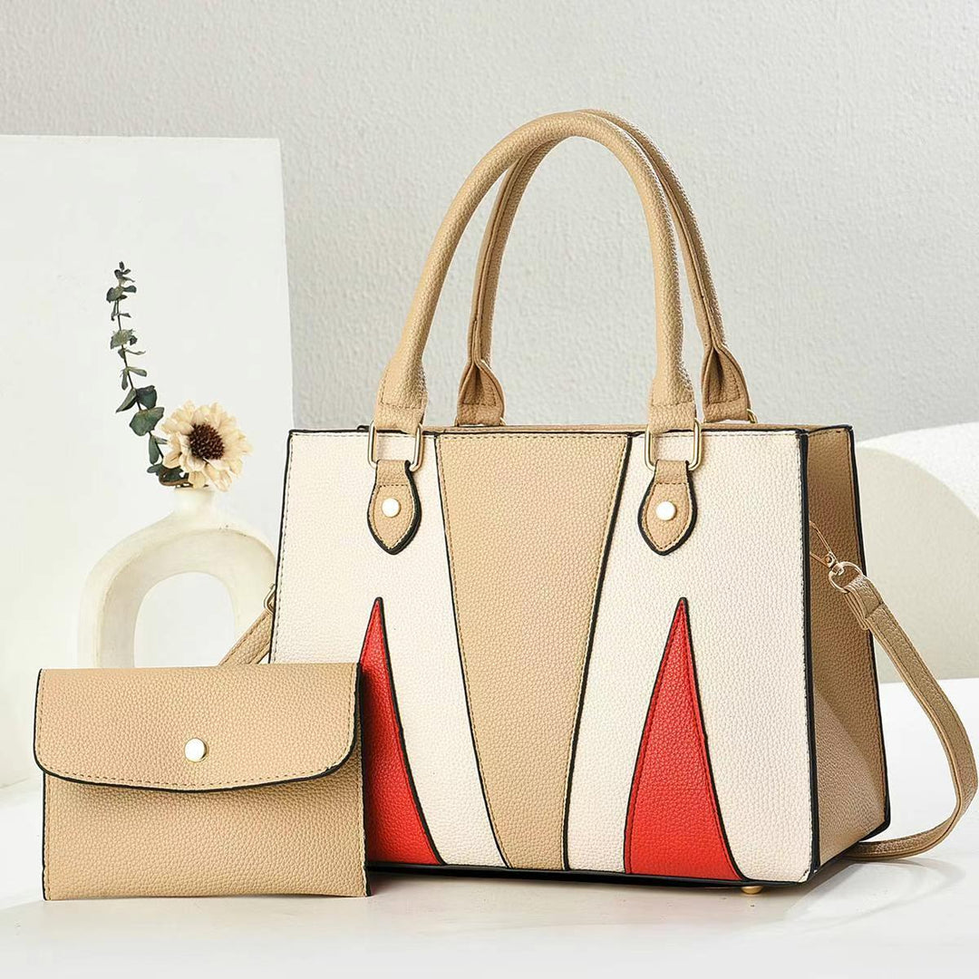 Damen modische Handtasche im modernen Design mit abnehmbarer Mini-Clutch Nord Taschen