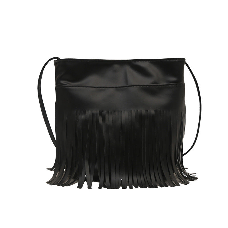 Damen schicke Umhängetasche mit fransigen Details Nord Taschen