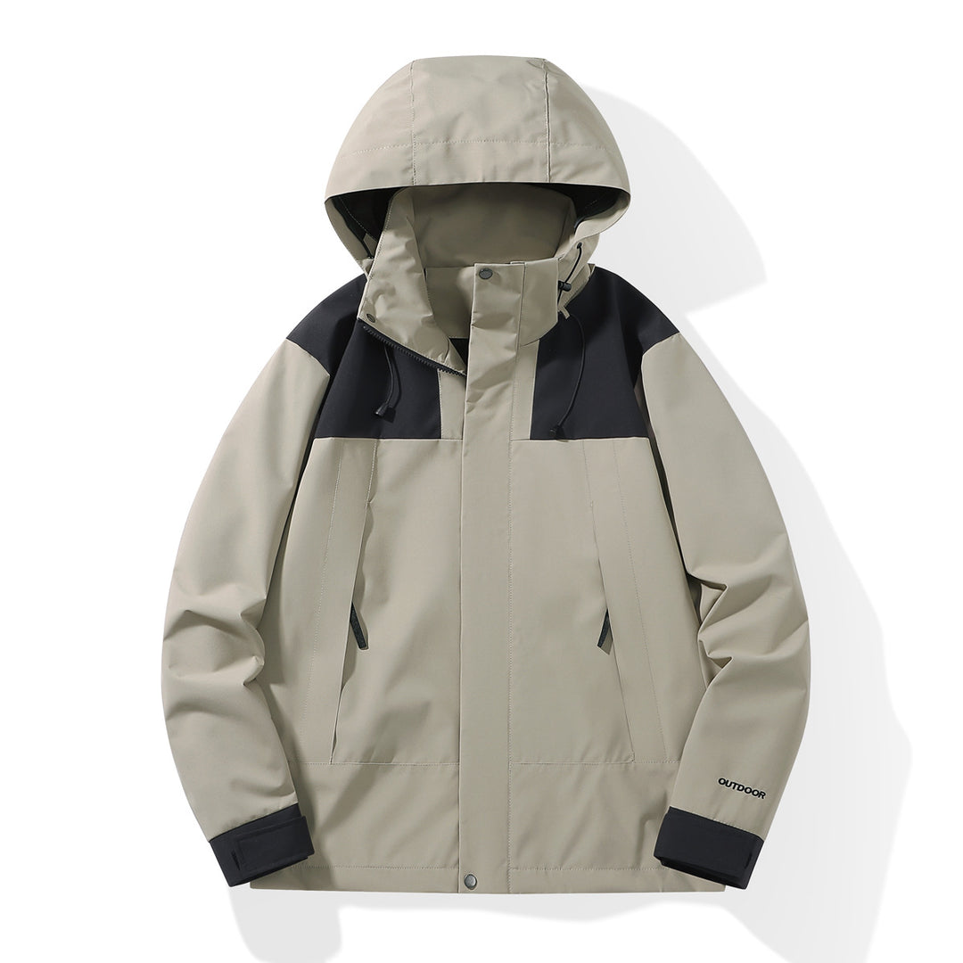 Herren Wetterfester Shell-Parka mit verstellbarer Kapuze und verdeckten Reißverschlüssen Nord Taschen