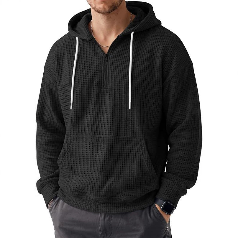 Herren Bequemer Kapuzenpullover mit Reißverschluss Nord Taschen
