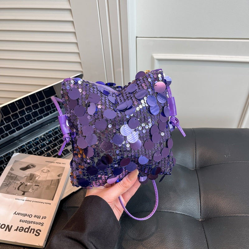 Damen Umhängetasche mit funkelndem Pailletten-Design Nord Taschen
