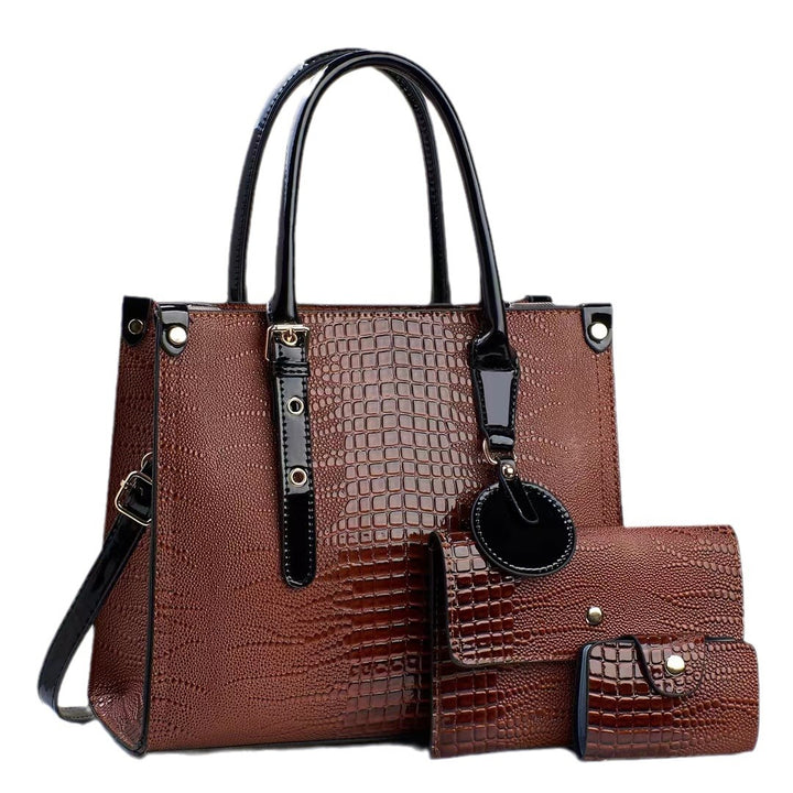 Damen elegante Handtasche mit abnehmbarer Clutch Nord Taschen