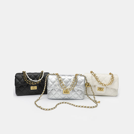 Damen Clutch-Tasche mit luxuriösem Kettenverzierung und bequemen Tragegriffen Nord Taschen
