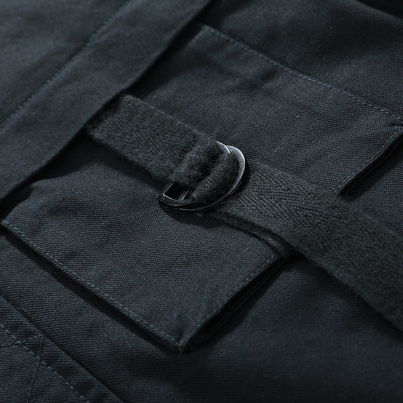 Herren Utility-Fieldjacke mit Stehkragen, D-Ring-Details und Reißverschlusstaschen Nord Taschen