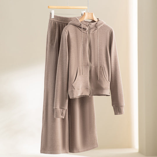 Damen weite Lounge-Hose mit elastischem Bund und Eingrifftaschen Nord Taschen