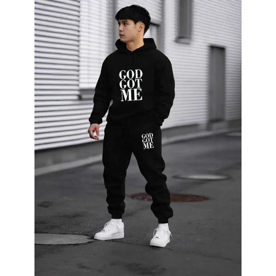 Herren Fragen Hoodie und Jogginghose Set Nord Taschen
