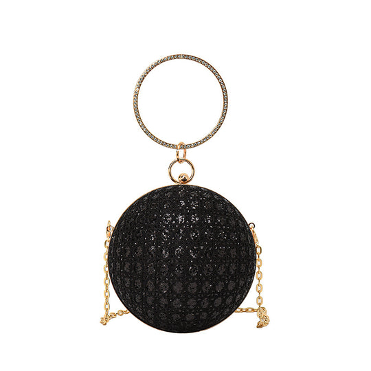 Damen glamouröse Clutch mit funkelnder Oberflächenstruktur Nord Taschen