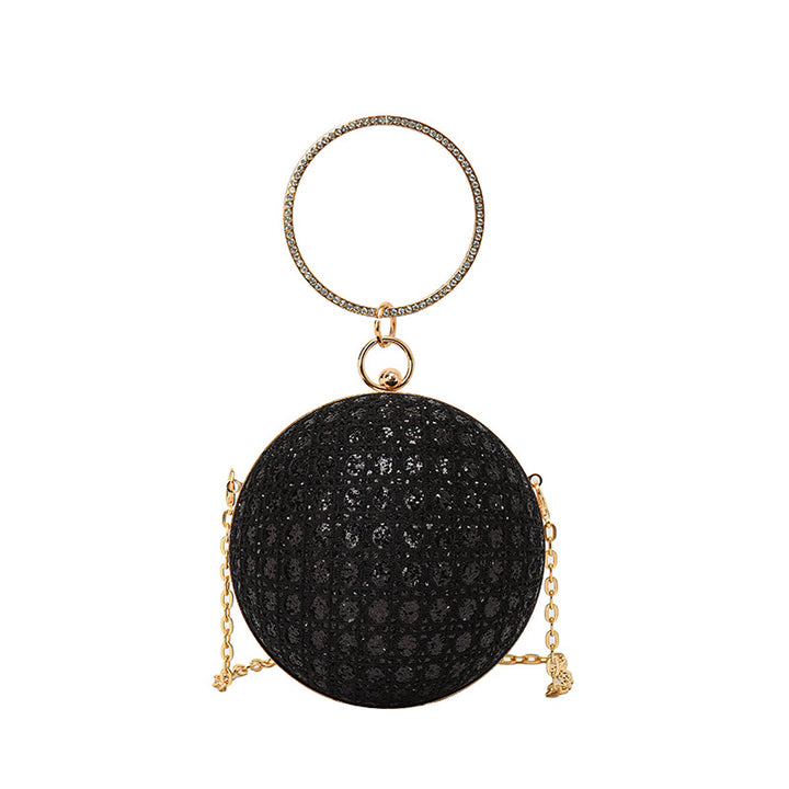 Damen glamouröse Clutch mit funkelnder Oberflächenstruktur Nord Taschen