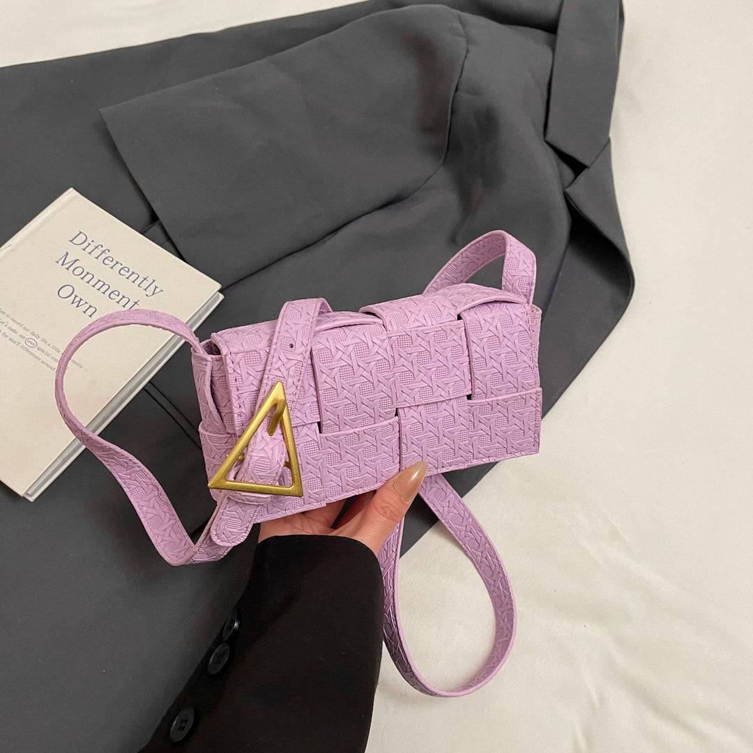 Damen Mini Umhängetasche aus geflochtenem Material Nord Taschen