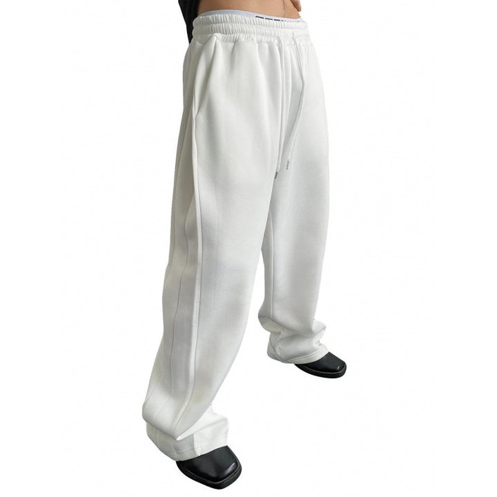 Damen weite Oversize Jogginghose mit tiefem Schritt, elastischem Bund und Kordelzug Nord Taschen