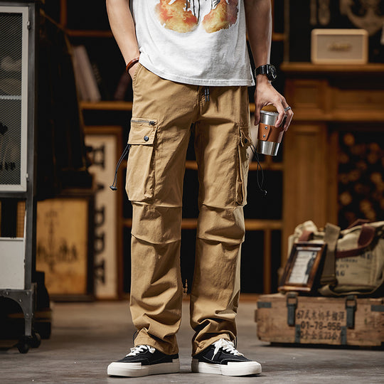 Herren Cargohose im Utility-Look mit Multifunktionstaschen und Kordelzug Nord Taschen