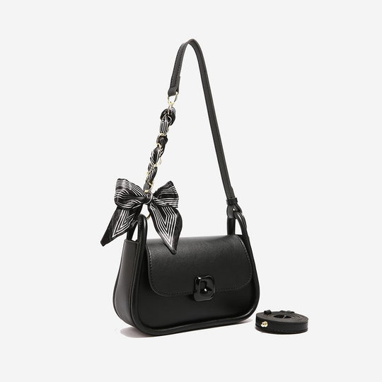 Damen Umhängetasche mit modischem Schleifenakzent und eleganter Struktur Nord Taschen