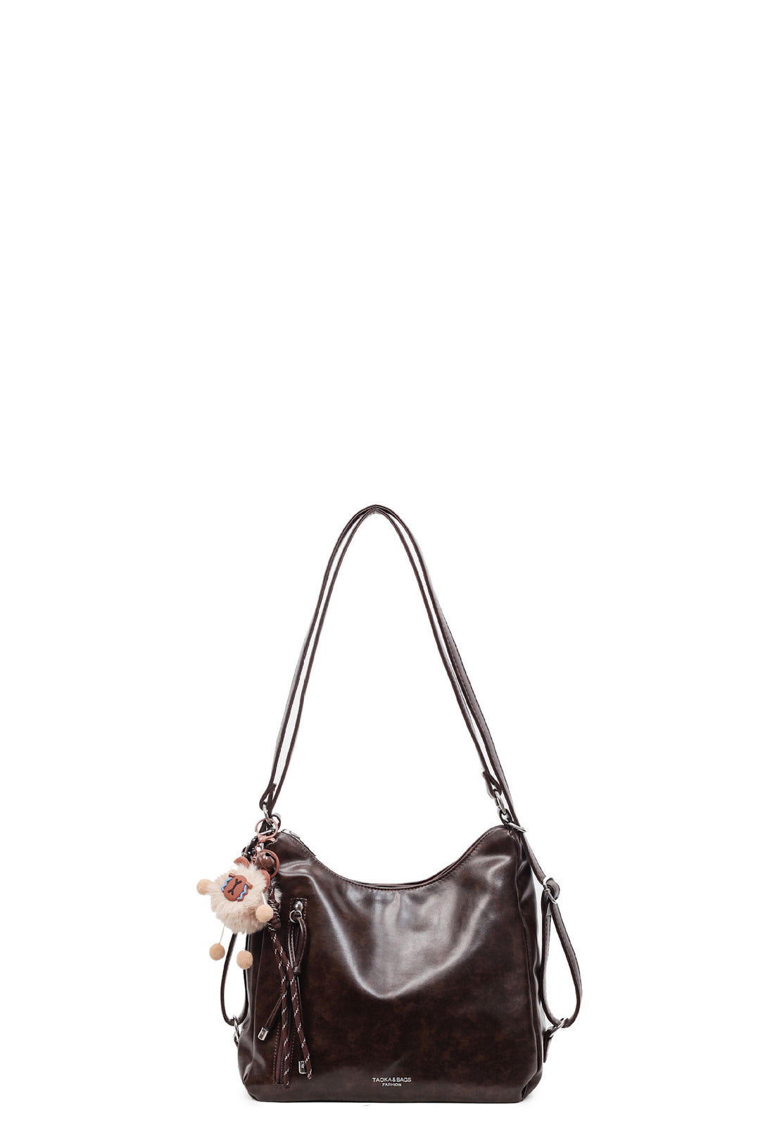 Damen praktische Handtasche mit verspieltem Anhänger Nord Taschen
