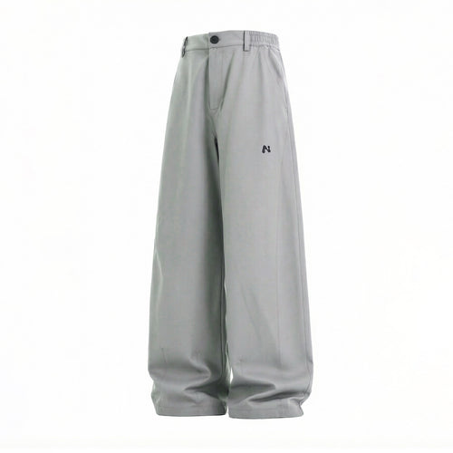 Damen Weite High‑Waist Palazzohose aus Baumwollmix mit elastischem Seitenbund und Bundschlaufen Nord Taschen