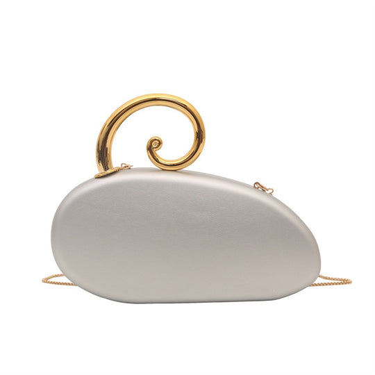 Damen Clutch-Tasche mit elegantem Spiraldetail aus hochwertigem Kunstleder Nord Taschen