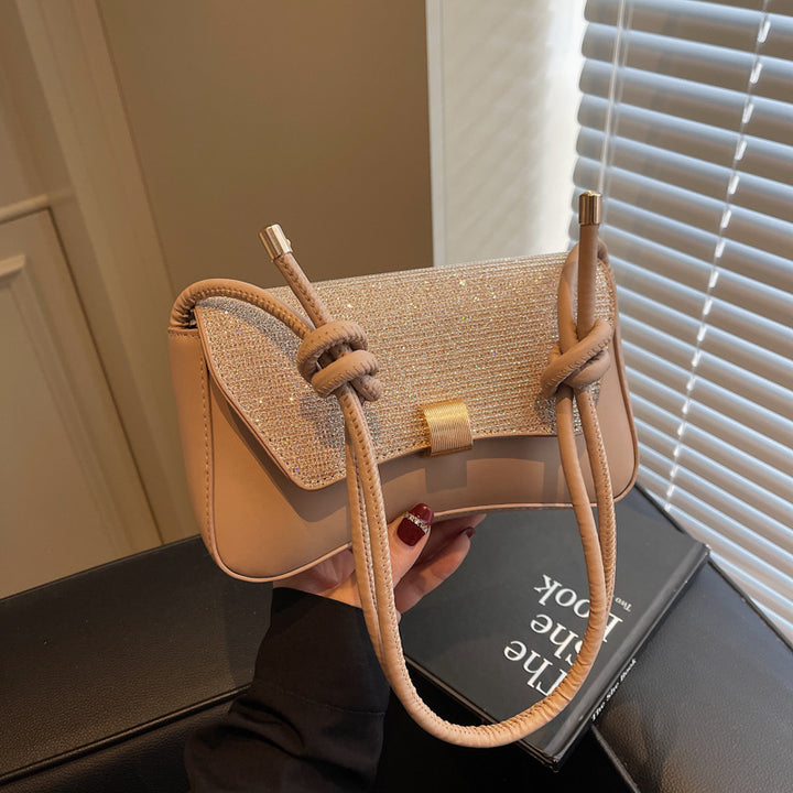 Damen Abendhandtasche mit funkelndem Obermaterial und elegantem Knopfverschluss Nord Taschen