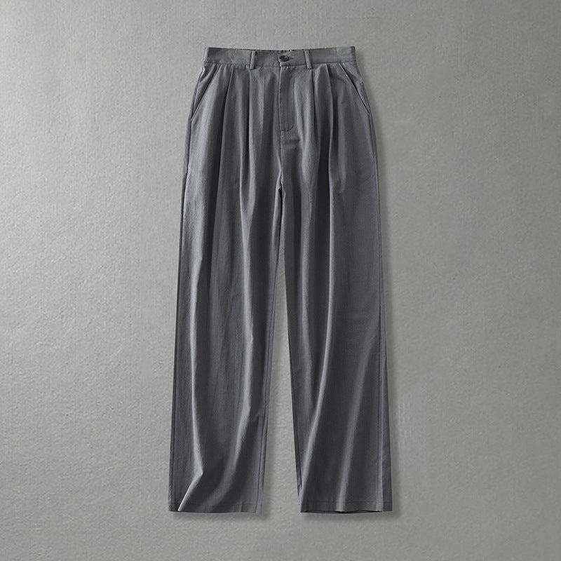 Damen Weite Bundfalten-Hose mit hoher Taille Nord Taschen