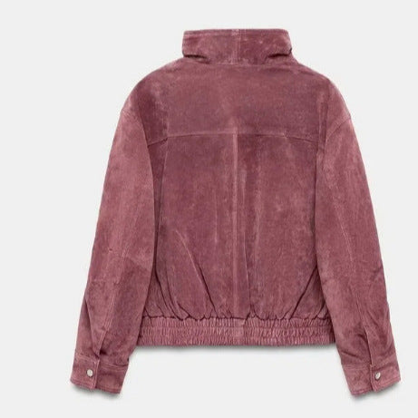 Damen Kurz geschnittener Boxy‑Blouson mit hohem Stehkragen und überschnittenen Ärmeln Nord Taschen
