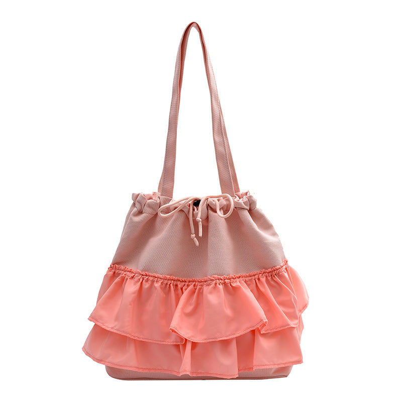 Damen Hobo-Tasche mit voluminösem Rüschendesign Nord Taschen