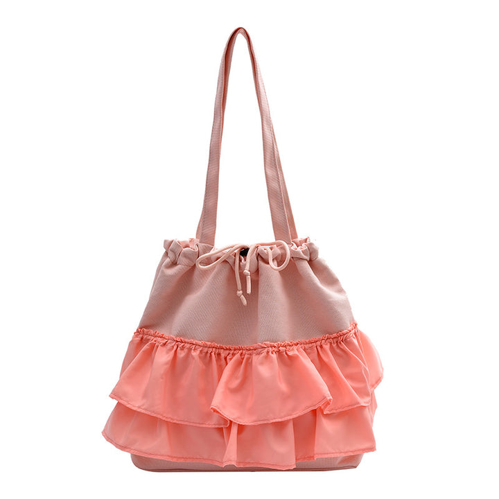 Damen Hobo-Tasche mit voluminösem Rüschendesign Nord Taschen