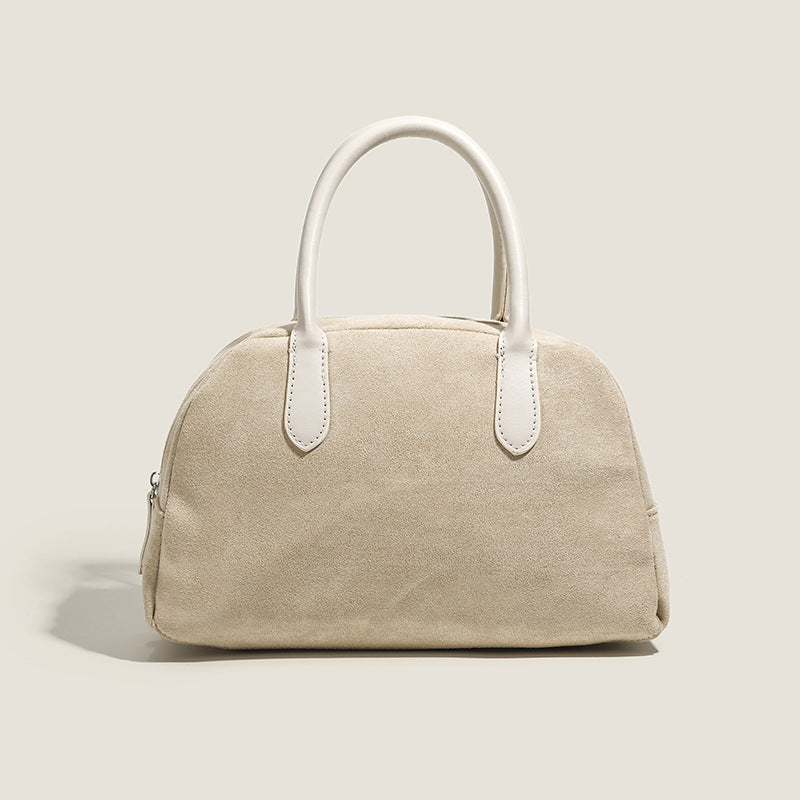 Damen elegante Handtasche aus Wildleder mit edlen Details Nord Taschen