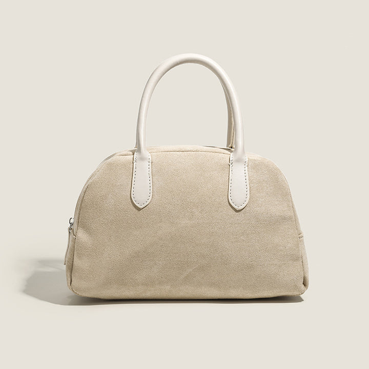 Damen elegante Handtasche aus Wildleder mit edlen Details Nord Taschen