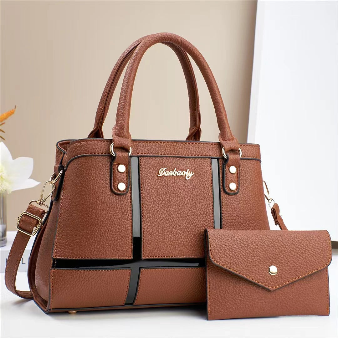 Damen praktische Handtasche mit abnehmbarer Clutch Nord Taschen