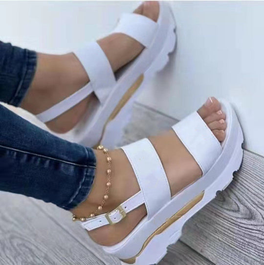 Damen Wedge-Sandalen mit komfortablem Fußbett und verstellbarem Riemendesign Nord Taschen