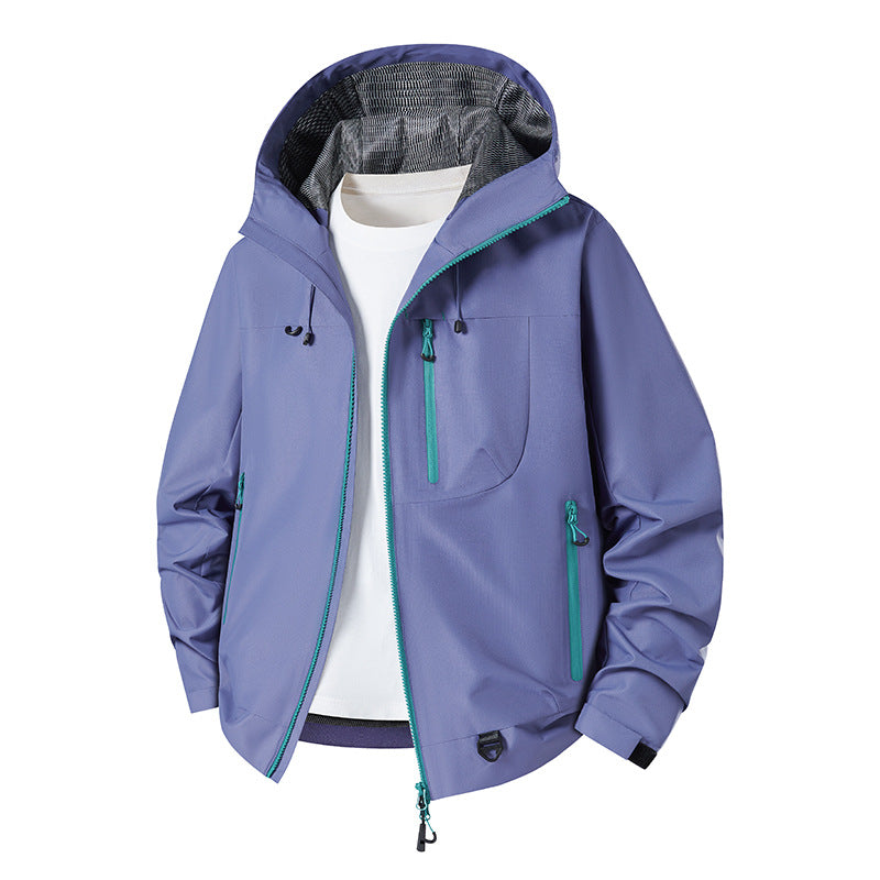 Herren Technische Softshell-Hoodiejacke mit wasserabweisender Membran und Mesh-Futter Nord Taschen