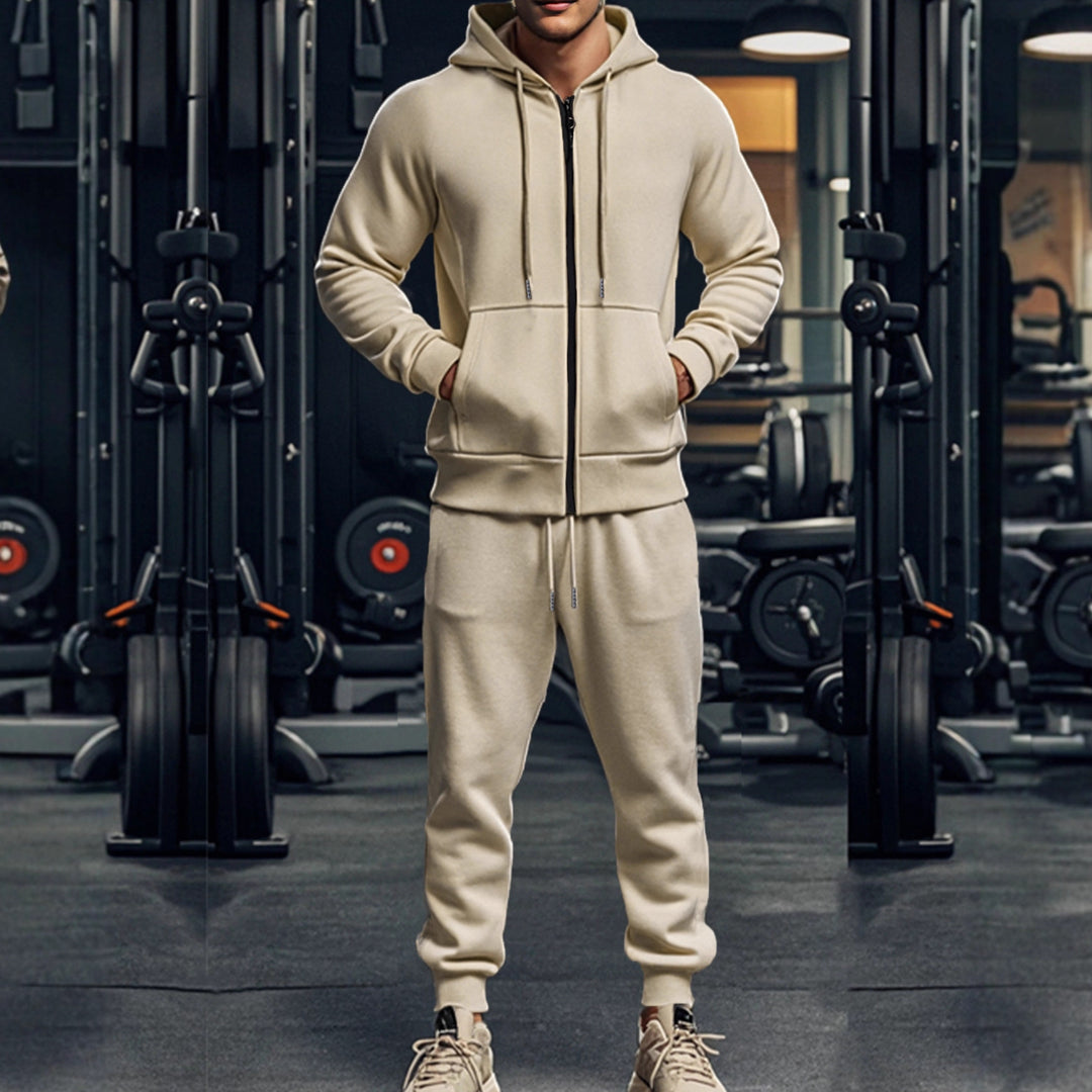 Herren Komplettes Sweatset mit Reißverschluss-Hoodie und tapered Jogginghose Nord Taschen