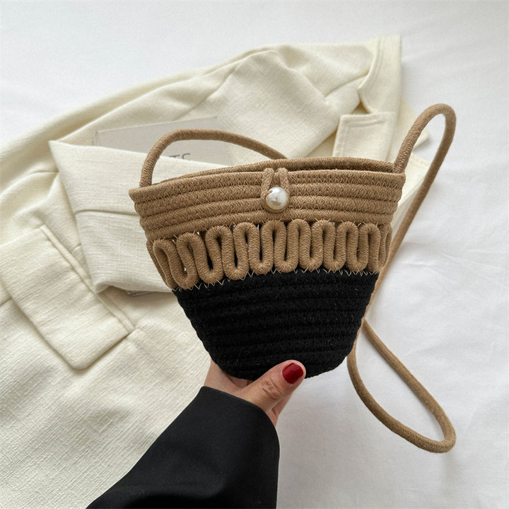 Damen Henkeltasche mit verspieltem Design und Schulterriemen Nord Taschen