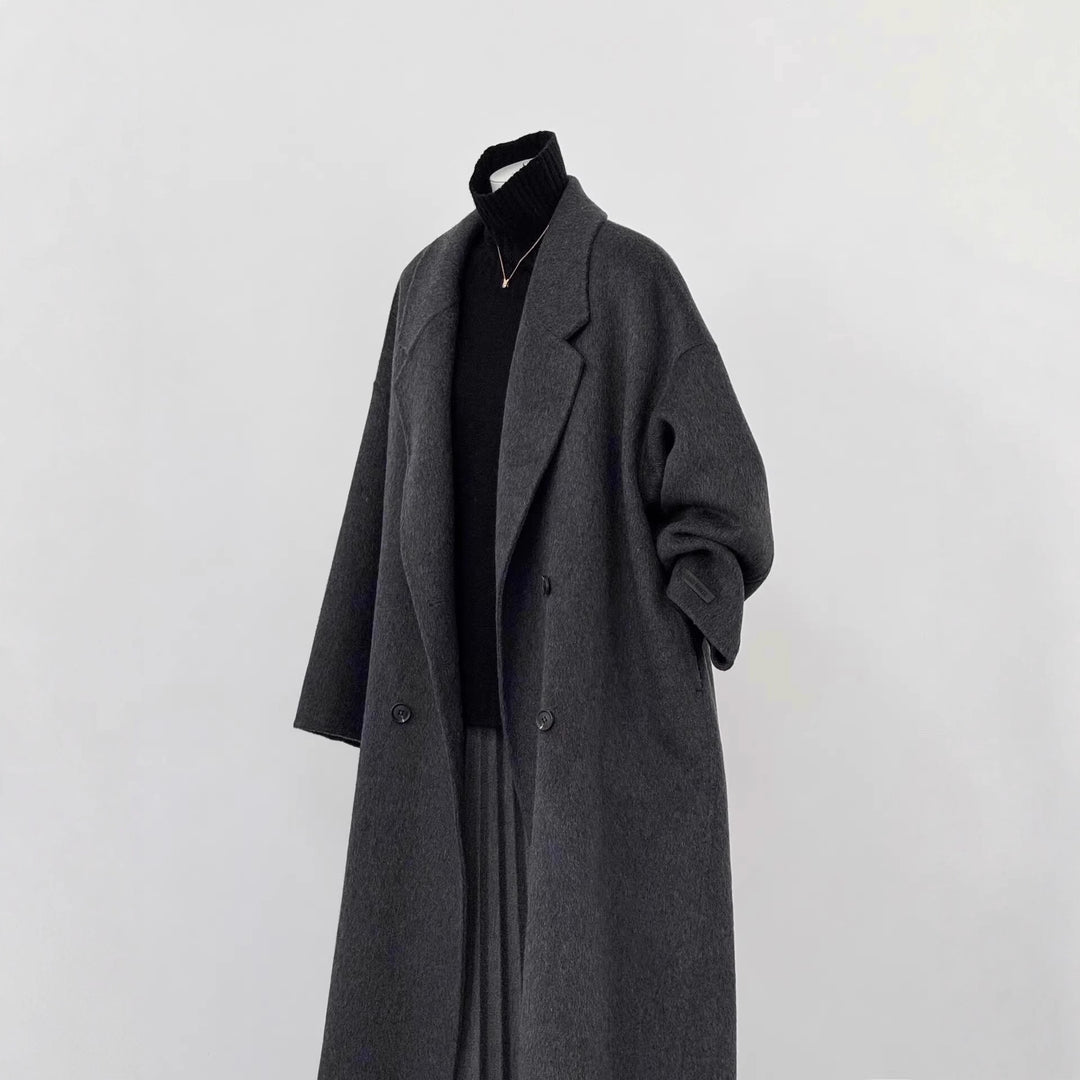 Damen Oversized Wollmantel Nord Taschen