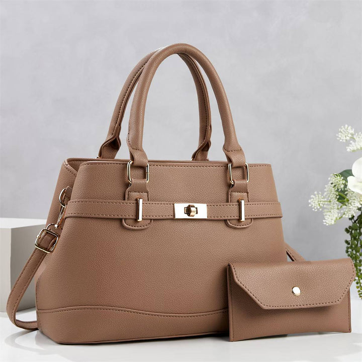 Damen stilvolle Handtasche mit abnehmbarem Portemonnaie Nord Taschen