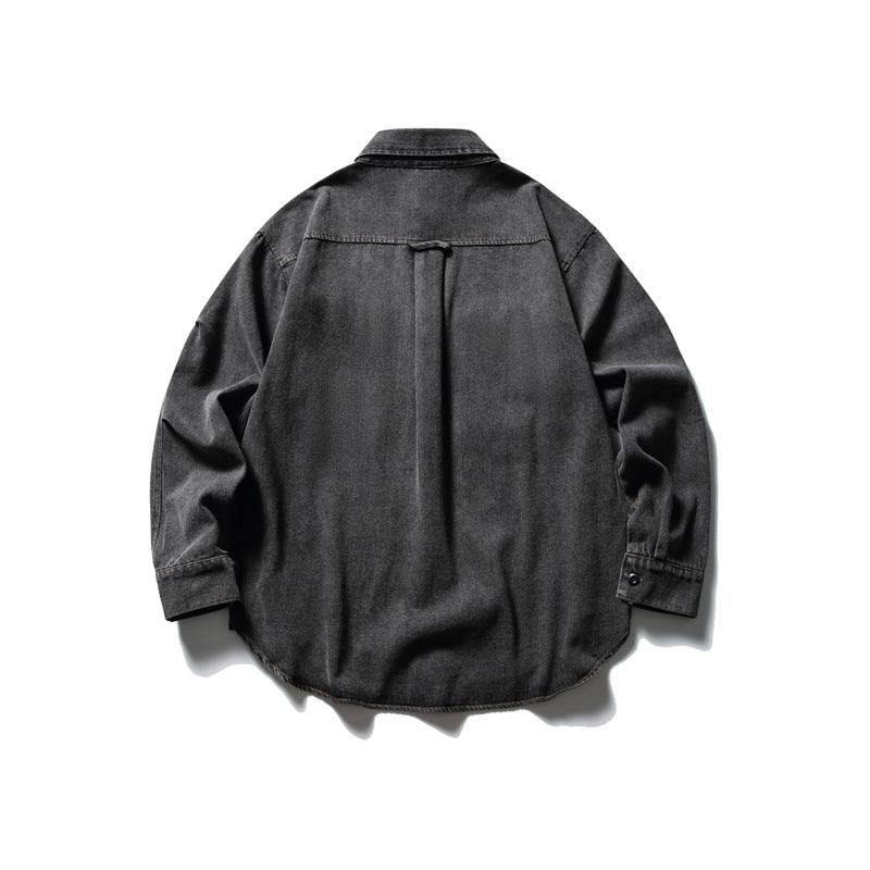 Unisex Oversized Denim‑Chorejacke im kastigen Boxy‑Cut mit großen Pattentaschen Nord Taschen