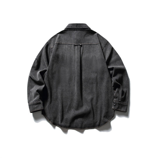 Unisex Oversized Denim‑Chorejacke im kastigen Boxy‑Cut mit großen Pattentaschen Nord Taschen