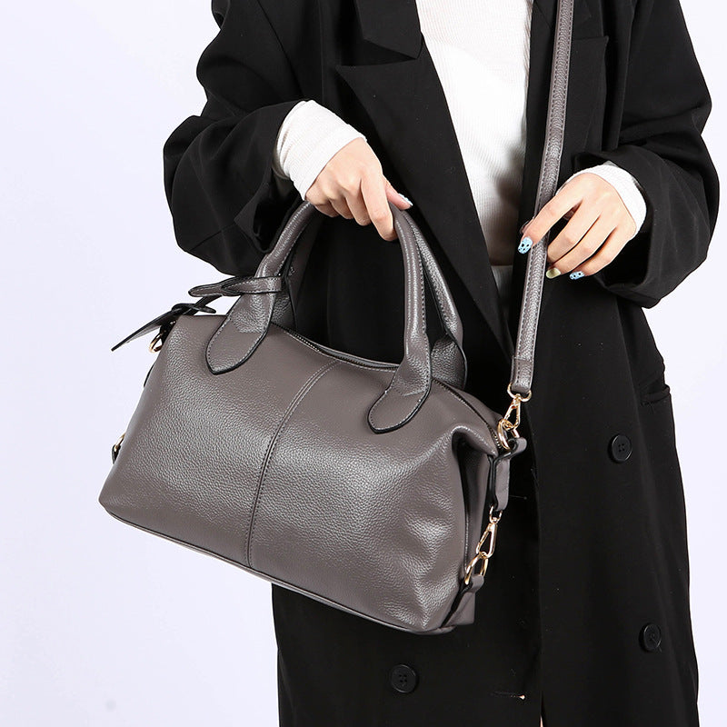 Damen Handtasche aus strukturiertem Kunstleder mit abnehmbarem Schulterriemen Nord Taschen