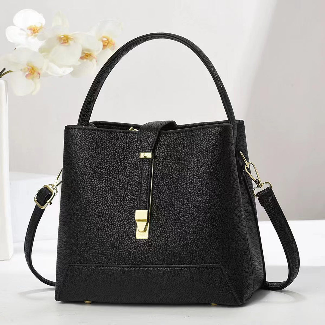 Damen elegante Handtasche mit strukturiertem Design und abnehmbaren Schultergurt Nord Taschen