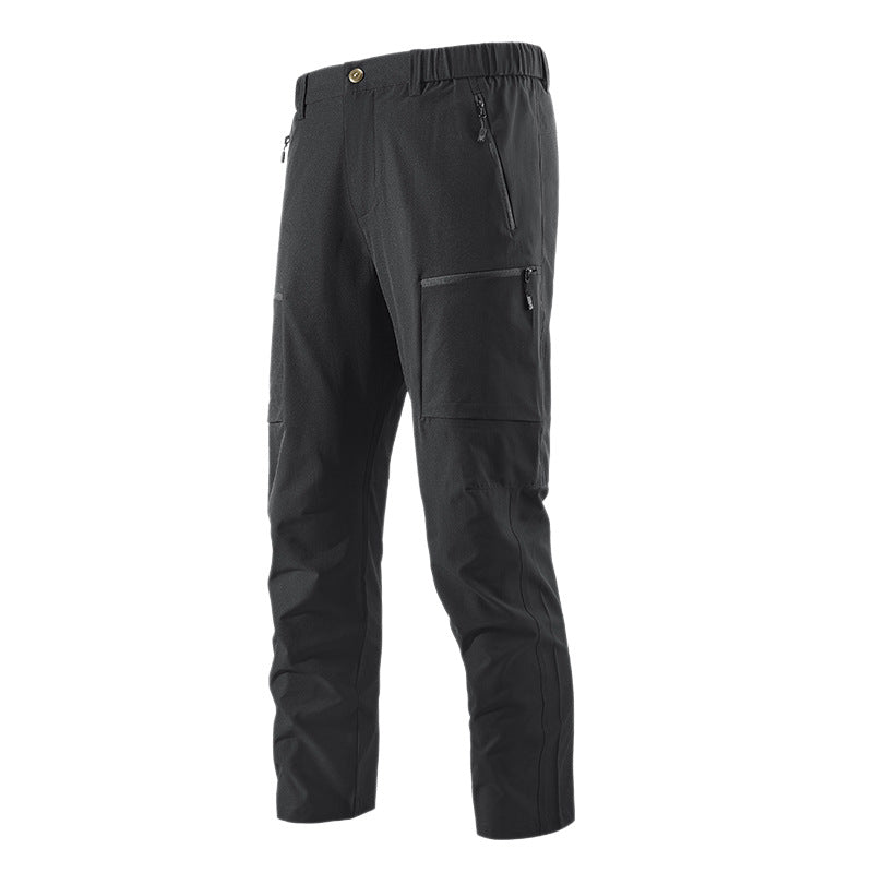 Herren Multifunktionale Cargo-Reisehose mit elastischem Bund, Reißverschlusstaschen und Knieverstärkung Nord Taschen