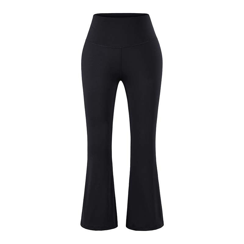 Damen High‑Waist Yoga-Flarehose mit ausgestelltem Schlag und Komfortbund Nord Taschen