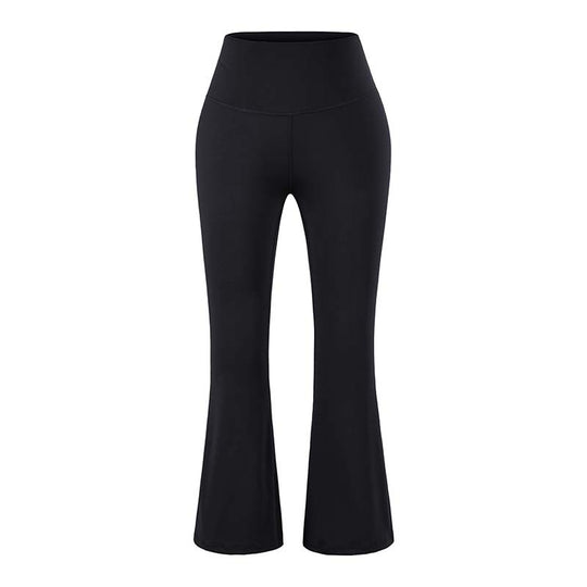 Damen High‑Waist Yoga-Flarehose mit ausgestelltem Schlag und Komfortbund Nord Taschen