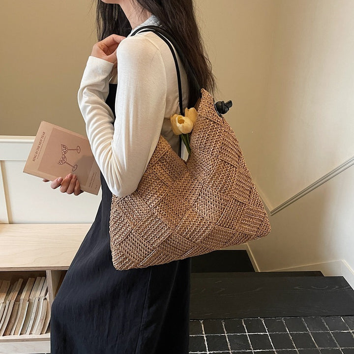 Damen strukturiert Schultertasche aus hochwertigem Material Nord Taschen