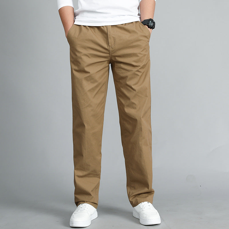 Herren legere Chinohose mit geradem Schnitt, elastischem Bund und Eingrifftaschen Nord Taschen