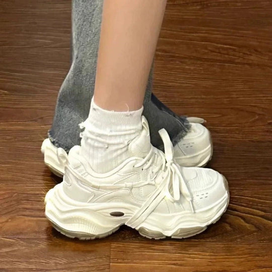 Damen Chunky Sneakers mit bequemer Passform und strapazierfähigem Obermaterial