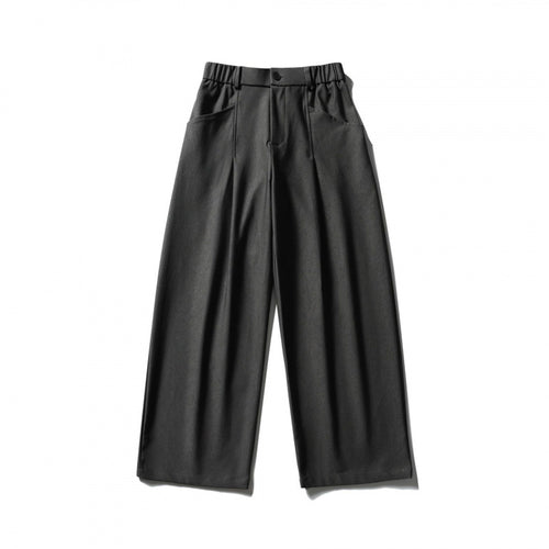 Damen Hochtaillierte Culotte‑Hose mit elastischem Rückenteil, soften Twill und dekorativen Vorderfalten Nord Taschen