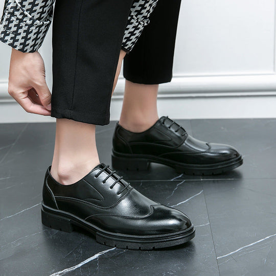 Damen Elegante Schnürschuhe mit hochwertigem Leder und rutschfester Sohle