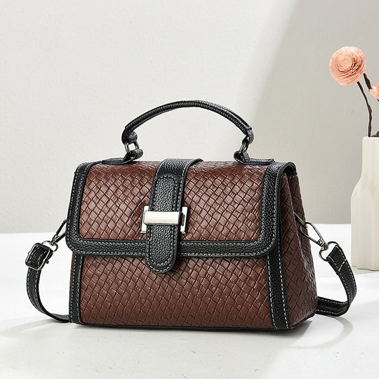 Damen stilvolle Handtasche mit geflochtenem Design und abnehmbarem Schulterriemen Nord Taschen