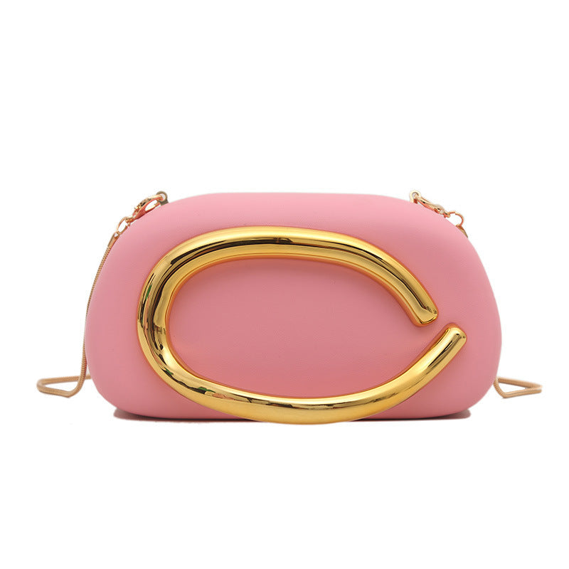 Damen-Clutch mit edlem Metallgriff Nord Taschen