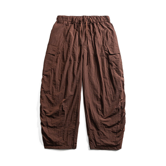 Herren Leichte Crinkle‑Optik Cargo‑Jogginghose mit elastischem Bund und Kordelzug Nord Taschen