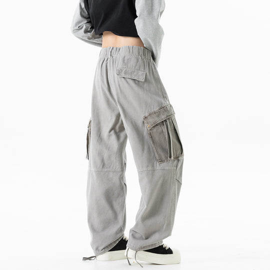 Herren Cargo-Hose mit Kordelbund, weitem Schnitt und Mehrfachtaschen Nord Taschen